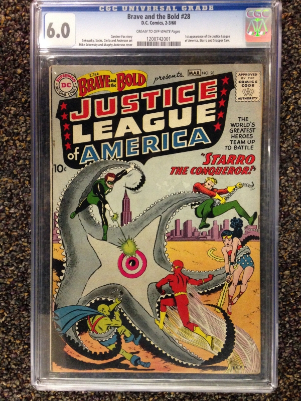 THE BRAVE AND THE BOLD 1960 28 CGC 60 FN 1ST APPEARANCE OF JUSTICE LEAGUE