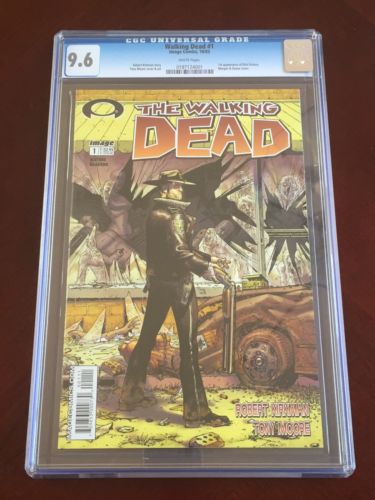 THE WALKING DEAD 1 CGC 96  1ST RICK GRIMES BLACK MATURE READERS  WHITE PAGES