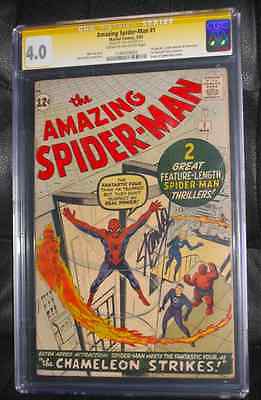 Amazing SpiderMan 1 1963 CGC SS 40 Stan Lee Silver Age Key Issue Marvel