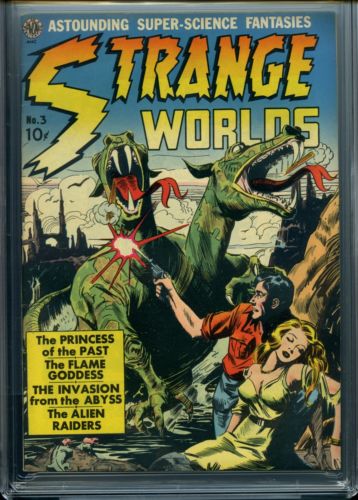 STRANGE WORLDS 3  Avon  CGC  Frazetta  Wood  High grade