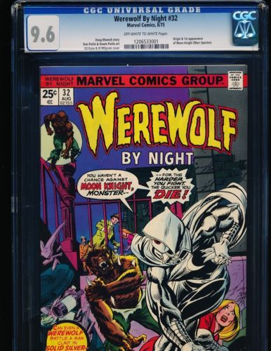 Werewolf By Night  32  1st Moon Knight CGC 96 OWWHITE Pgs