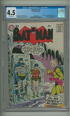 Batman 121 CGC 45 OW pages Origin1st app Mr Zero Mr Freeze c07688