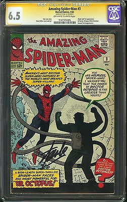 Amazing SpiderMan 3 CGC 65 FN Signed STAN LEE Origin 1st app Doctor Octopus 