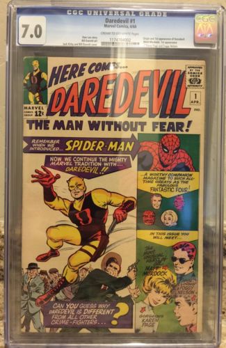 Daredevil 1 CGC 70 Origin  1st Kirby Everett Marvel Silver Age Comic