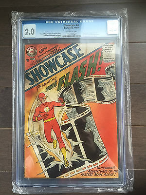 Showcase  4 CGC 20 Origin  1st app of the Silver Age FlashKEY ISSUELK