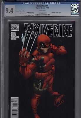 WOLVERINE 1 DEADPOOL VARIANT SCOTT CAMPBELL RARE CGC 94 NEVER PRESSED