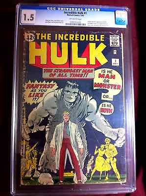 The Incredible Hulk 1 051962 CGC 15Very Hot Comic with Avengers Movie 