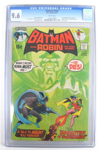 1971 DC BATMAN 232 CGC GRADED 96 1ST APPEARANCE RAS AL GHUL  ORIGIN RETOLD