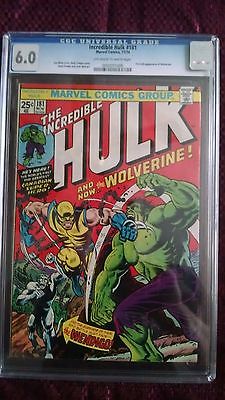 INCREDIBLE HULK 181 CGC 60  1ST APPEARANCE OF WOLVERINE 1974