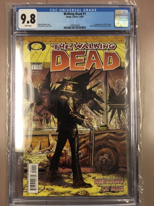 Walking Dead 1 CGC 98 1st Print IMAGE KIRKMAN New Case AMC 1st Rick  Shane 