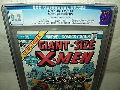 GiantSize XMen 1 CGC 92 OWW p 2nd Full Wolverine 1st New XMen id 15267