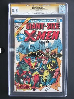 GiantSize XMen 1 MARVEL 1975  CGC 85 VF 1st App New XMen  2 Signatures