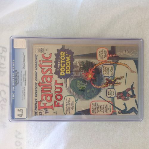 Fantastic Four 5 Jul 1962 Marvel Cgc 45 Key Issue 1st Dr Doom