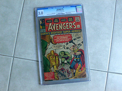 Avengers 1 CGC 30 1st appearance Crm Pgs Thor Hulk Captain America Iron Man