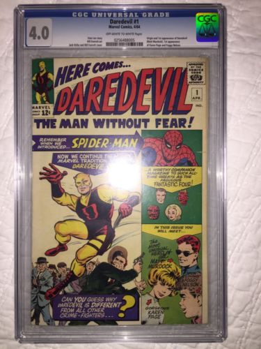 Daredevil 1CGC Universal 40 OWWSilver Age Marvel Key Issue