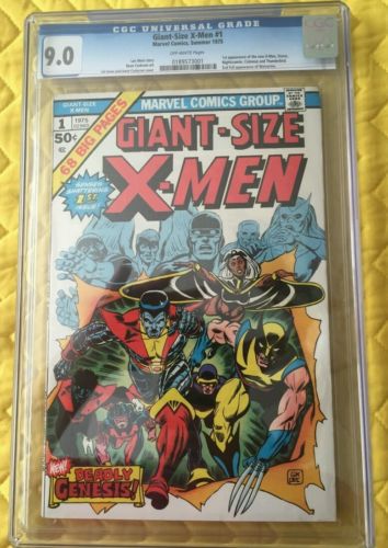 GiantSize XMen Issue 1 CGC 90 UG 1st Appearance of New XMen 2nd of Wolverine
