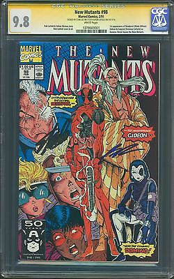 NEW MUTANTS  98 CGC 98 SS SIGNATURE SERIES STAN LEE  ROB LIEFELD 1ST DEADPOOL