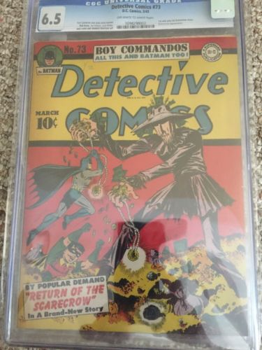 Detective Comics 73 Cgc 65 Rare Scarecrow Cover