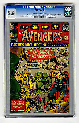 Avengers 1 CGC 25 Origin  1st Iron Man Thor Hulk Marvel Silver Age Comic