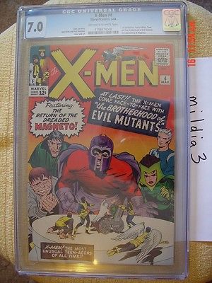 XMen 4 Mar 1964 Marvel CGC 70 OWW PAGES 1st QUICKSILVER  SCARLET WITCH