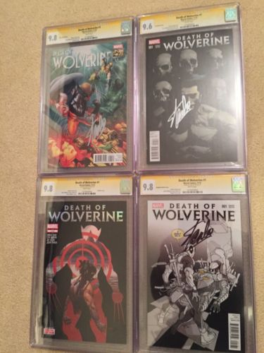 Death of Wolverine 1 variant set all CGC SS signed by Stan Lee