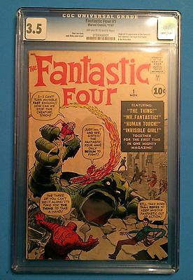 Fantastic Four 1 1961 CGC 35 VG Universal Marvel Comics Silver Age