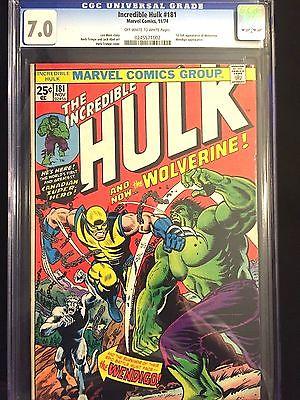 Incredible Hulk 181  CGC 70 WOLVERINE 1st full appearance