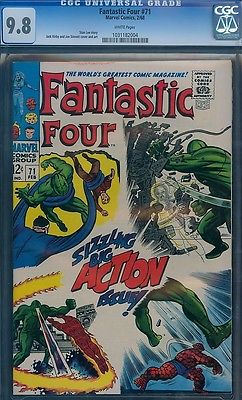 Fantastic Four 71 CGC 98 W Jack Kirby 1967 Stan Lee RARE BEST CERTIFIED NMMINT