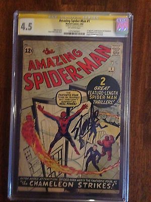 The Amazing SpiderMan 1  CGC 45 Signature Series  SUPER BRIGHT