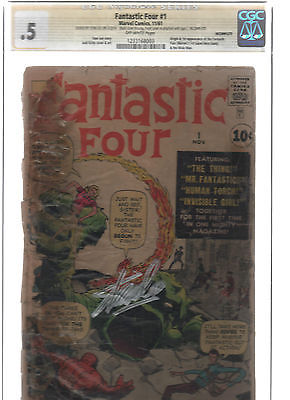 Fantastic Four 1 CGC 05 1st Appearance of Fantastic Four Signed by Stan Lee