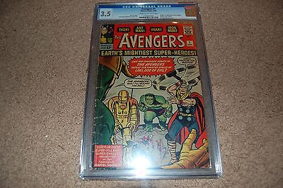 The Avengers 1 CGC 35 Silver Age mega key 1963 Hulk Iron Man Thor Free Shipping