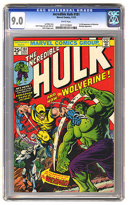 Incredible Hulk 181 CGC 90 1st appearance of Wolverine Near MintVF