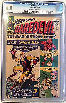 Daredevil 1 1964 CGC Graded 60  Origin  1st Daredevil