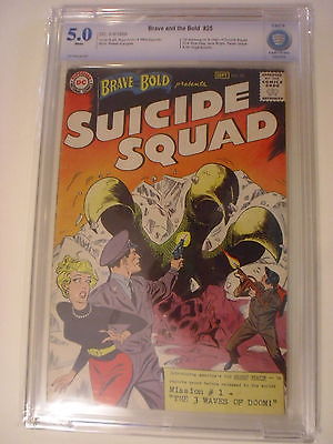 Brave  Bold 25 Suicide Squad CBCS 50 White Pages like CGC