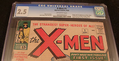 The XMen 1Sept 1963CGC 251st XMen1st Professor X1st MagnetoKirby