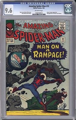 AMAZING SPIDERMAN 32  CGC NM 96  A GORGEOUS BOOK that LOOKS 98  1965