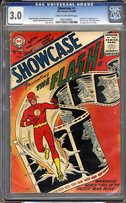 Showcase 4 CGC 30 First silver age FLASH universal start of the Silver Age