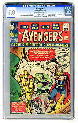 Avengers 1 CGC 50 1st appearance of the Avengers