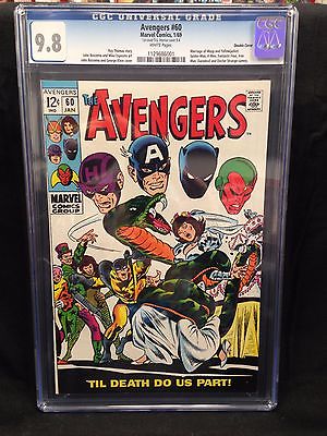 Avengers 60 CGC 98 White pages Double Cover highest graded census
