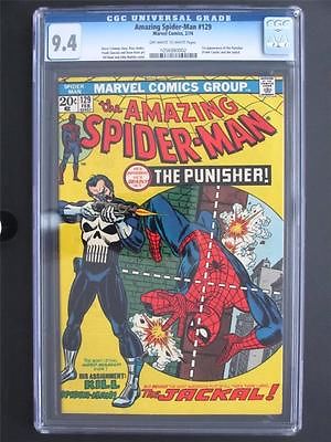 Amazing SpiderMan 129 MARVEL 1974 NEAR MINT CGC 94 NM  1st App of Punisher