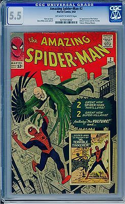 Amazing SpiderMan 2 55 CGC Silver Age Marvel 1st Appearance Vulture