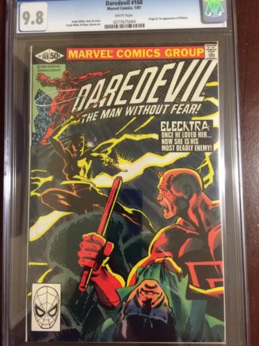 Daredevil 168  181 Both 98 White CGC  First Elektra And Death