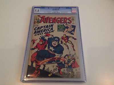 AVENGERS 4 CGC 75 Silverage Captain America 