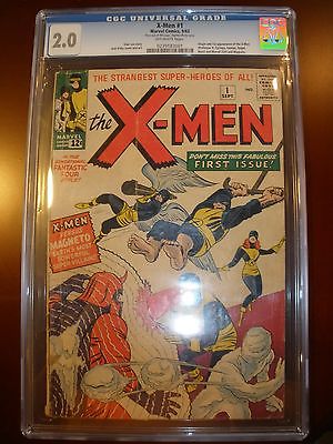 Marvel Comics Uncanny XMen  1 CGC 20 Origin 1st App XMen Magneto Prof X 