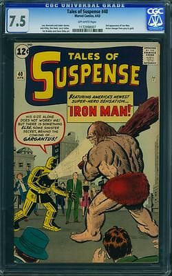 TALES OF SUSPENSE 40 CGC 75  OW PAGES  2ND IRON MAN