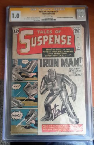 Tales of Suspense 39 CGC 10 Signed by Stan Lee 1st Iron Man free shipping