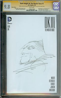 BATMAN DKR 3 1 CGC 98 WHITE PAGES  FRANK MILLER ORIGINAL ART SKETCH