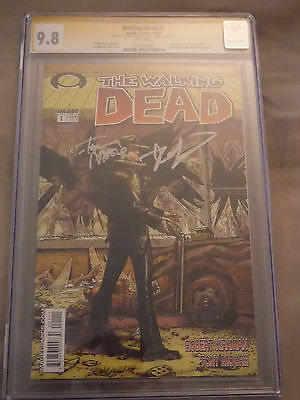 The Walking Dead 1 CGC 98 Signed By Robert Kirkman and Tony Moore 1st Print