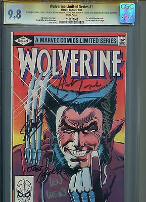 Wolverine 1 CGC SS 98 Sigs 6x Romita Sr Lee Claremont Rubinstein Trimpe XMen