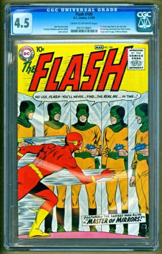 The Flash 105 1959 DC Comics 1st appearance Mirror Master CGC 45 NO RESERVE